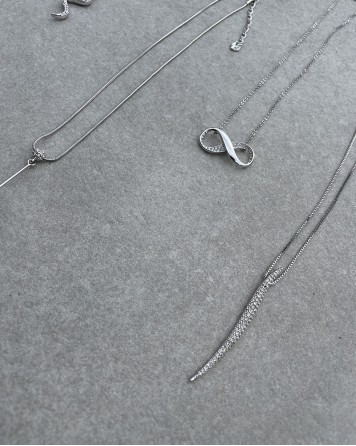 Náhrdelník Swarovski stříbrný se zubem